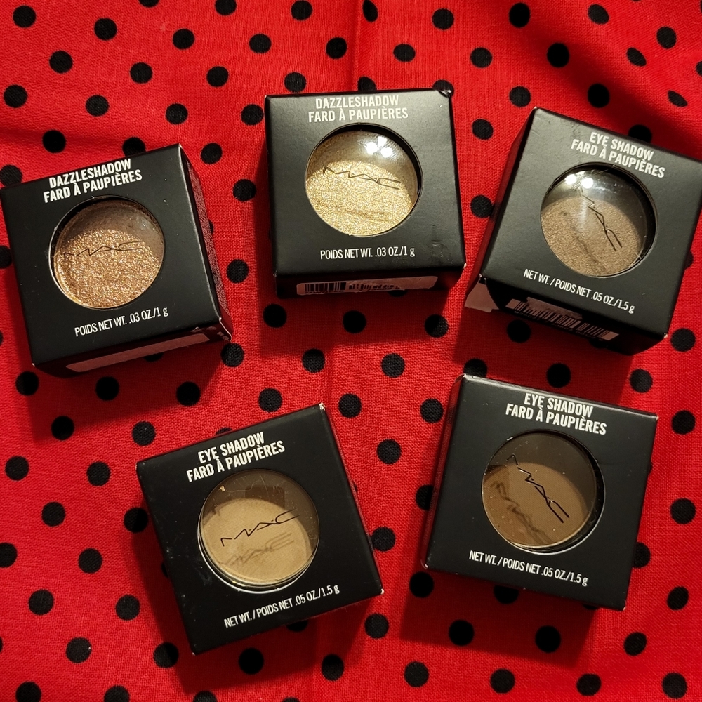LOT OF 5 MAC EYESHADOWS NIB